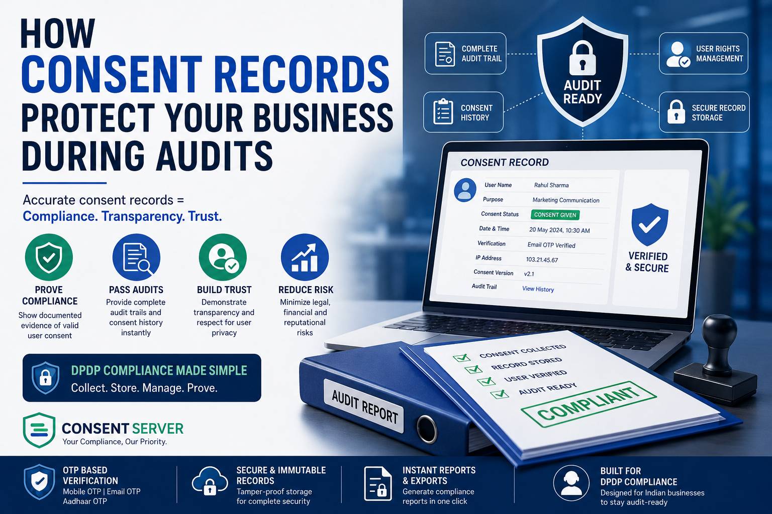 How Consent Records Protect Your Business During DPDP Audits in India