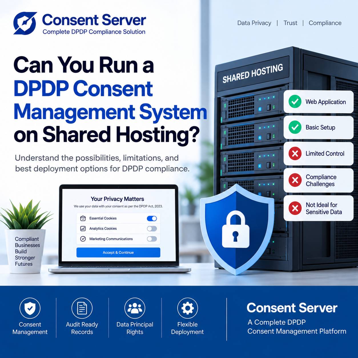 Can DPDP Consent Management Run on Shared Hosting?