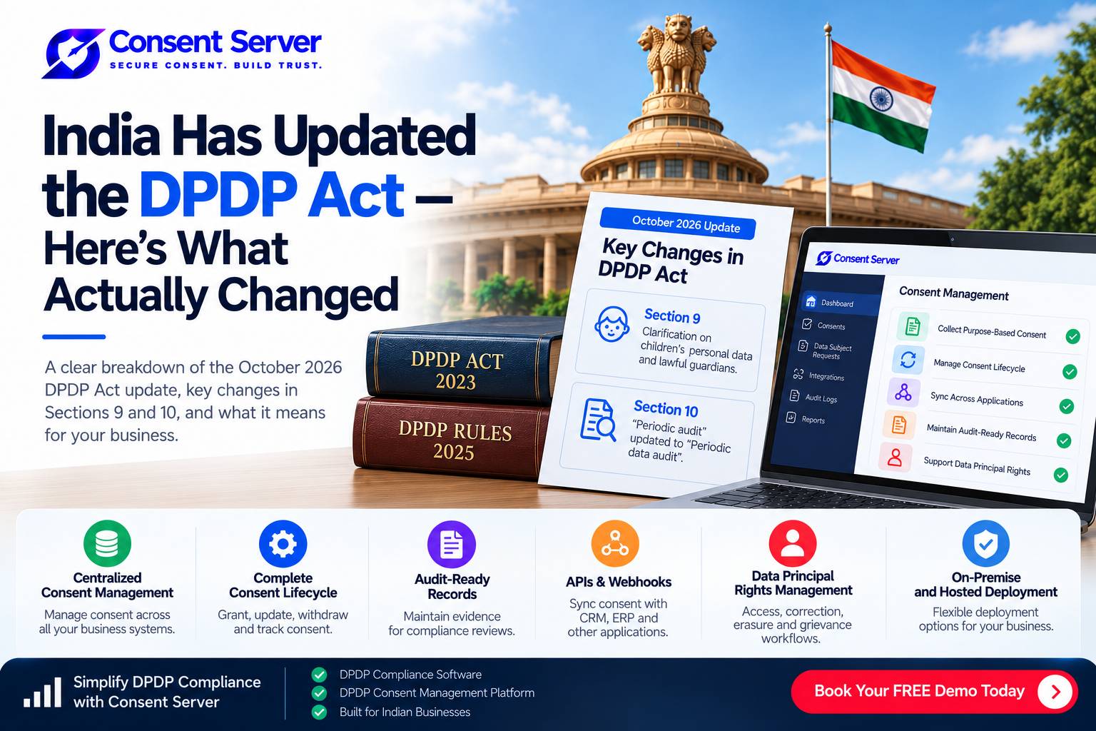 DPDP Act Update October 2026: What Changed? | Consent Server